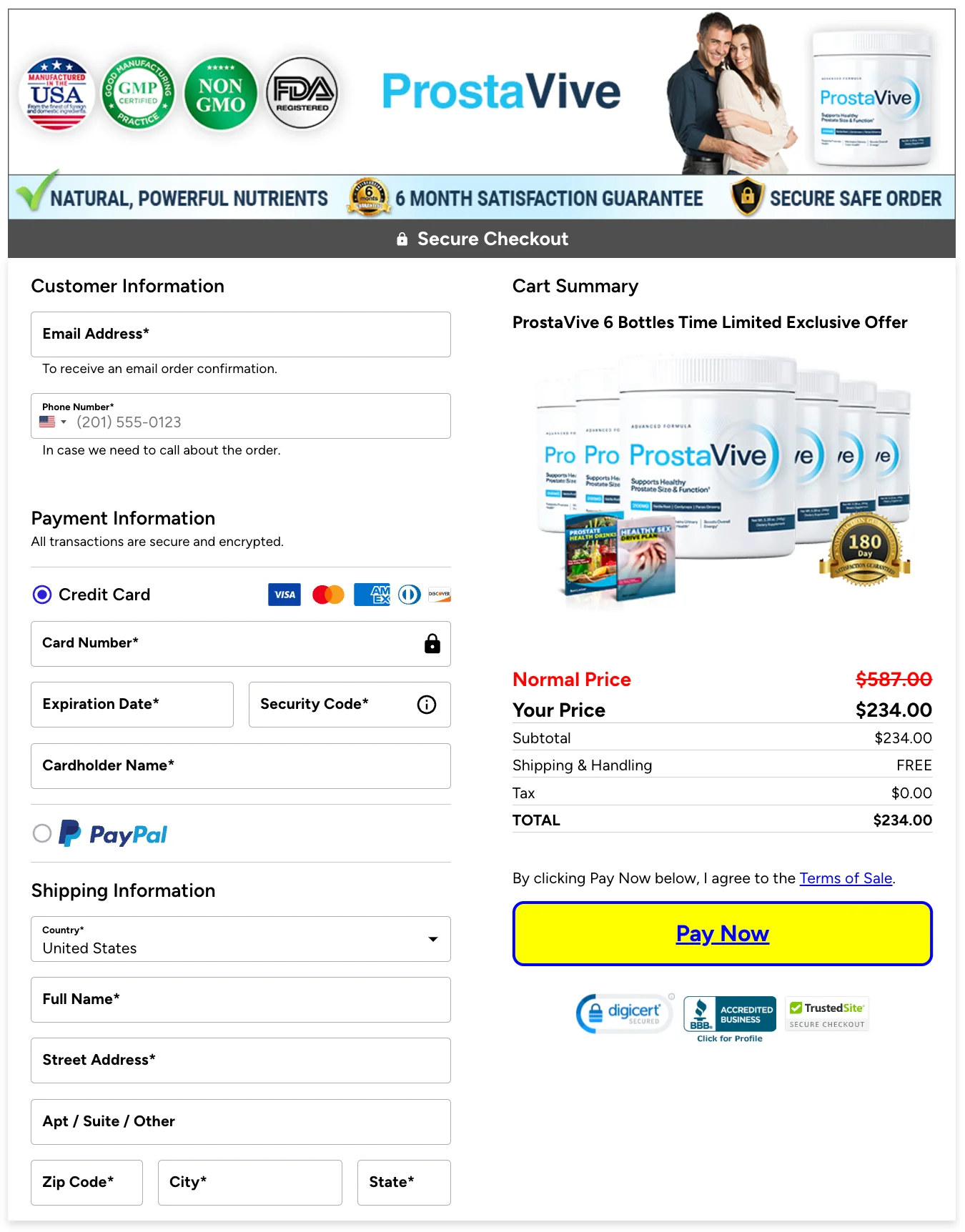 Prostavive Pricing Labels image4